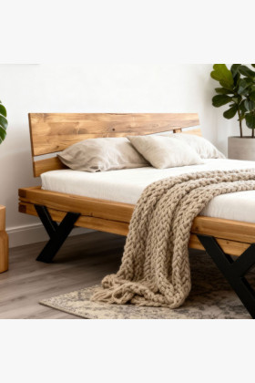 Luxusná posteľ z masívu model Y dub 180x200 cm 2