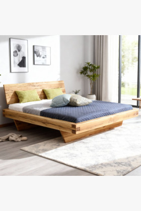 Dubová posteľ Matus 160x200 cm prírodný masív 2