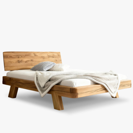 Dubová luxusná posteľ Mia 140x200 cm z masívu