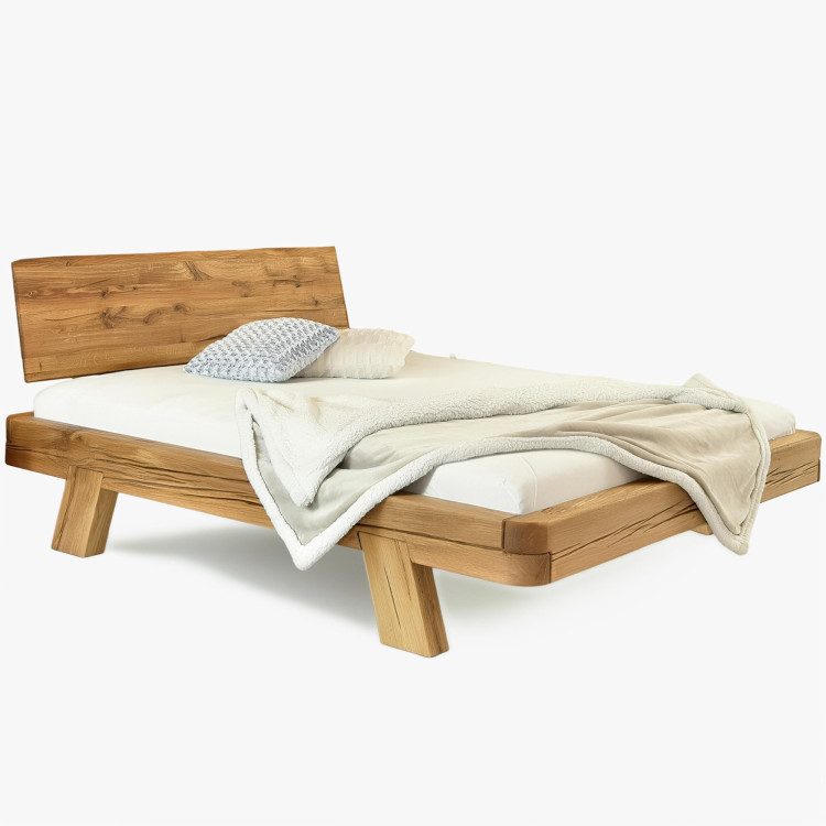 Dubová luxusná posteľ Mia 140x200 cm z masívu