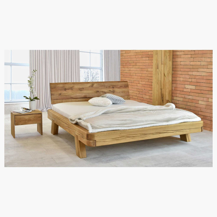 Dubová luxusná posteľ Mia 140x200 cm z masívu