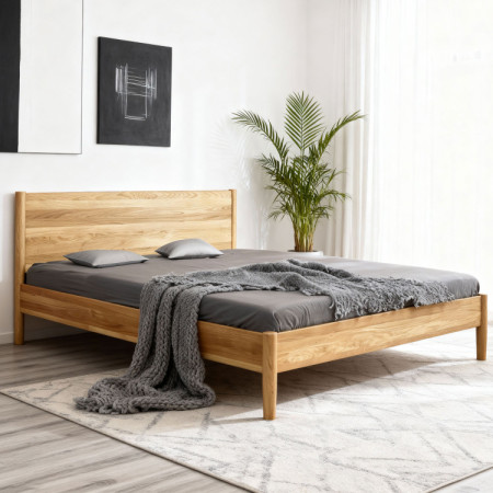 Posteľ z dubového masívu 180 x 200 cm