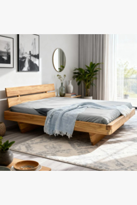 Poctivá posteľ z masívu dub 180 cm - kvalitný nábytok