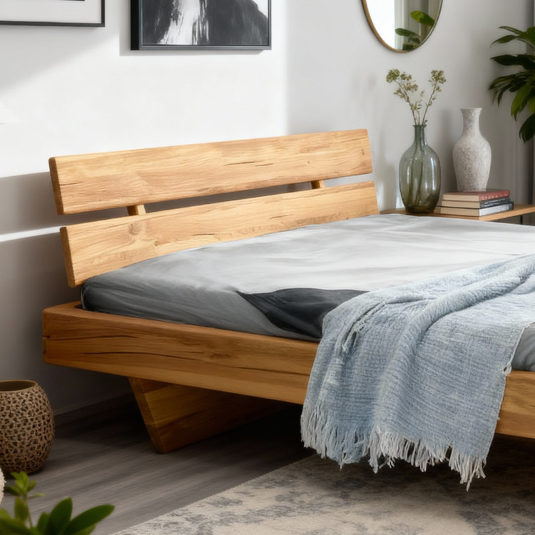 Poctivá posteľ z masívu dub 180 cm - kvalitný nábytok