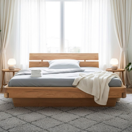 Poctivá posteľ z masívu dub 180 cm - kvalitný nábytok