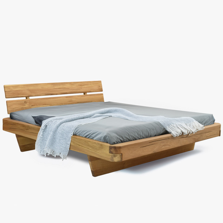 Poctivá posteľ z masívu dub 180 cm - kvalitný nábytok