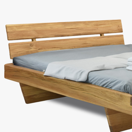 Poctivá posteľ z masívu dub 180 cm - kvalitný nábytok