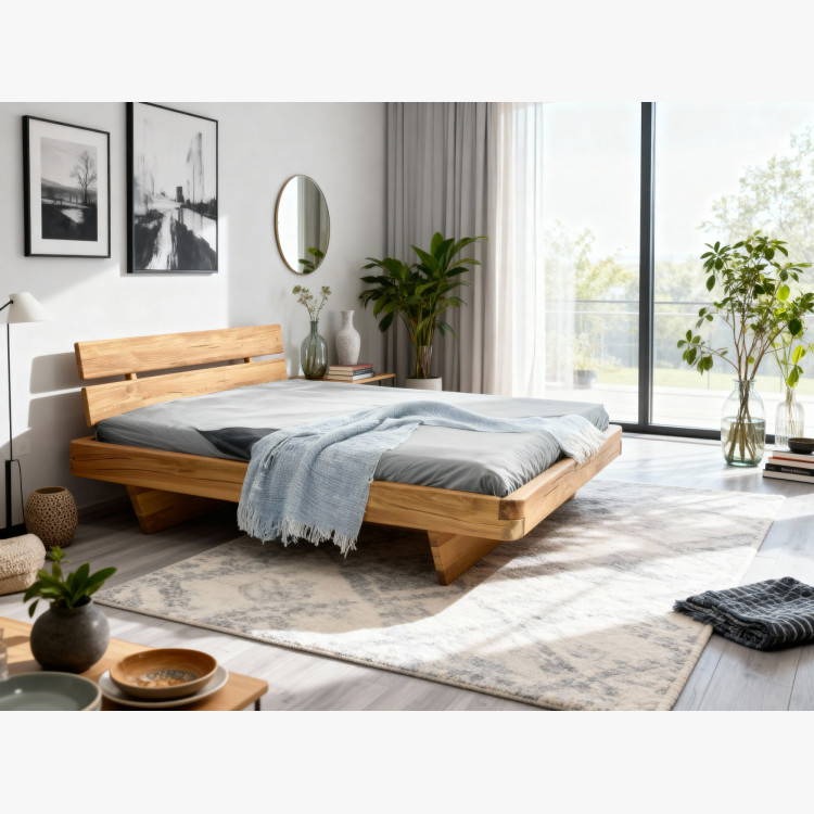 Poctivá posteľ z masívu dub 180 cm - kvalitný nábytok