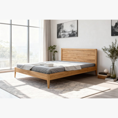 Manželská posteľ na nohách z dubu 180 x 200 cm, praha