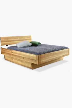 Zaoblená masívna manželská posteľ Stockholm 160x200 cm 2