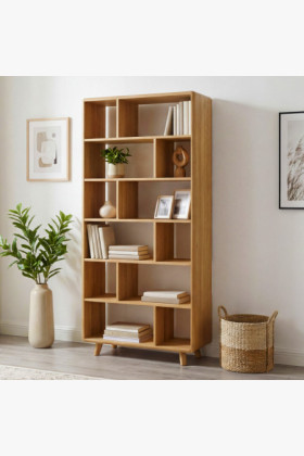 Dubový regál v farbe dub natural na nožičkách