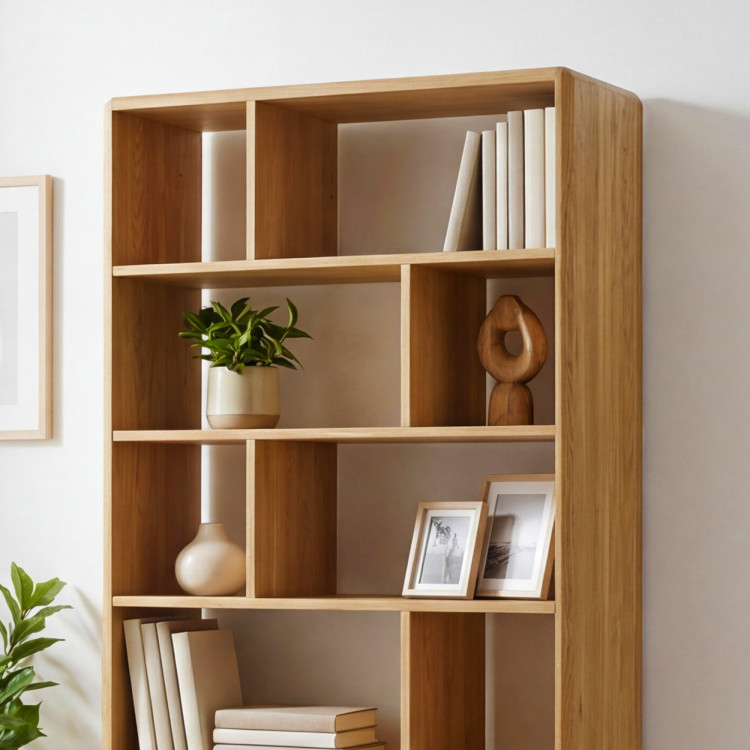 Dubový regál v farbe dub natural na nožičkách