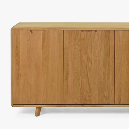 Dubová komoda s dvierkami, farba dub natural