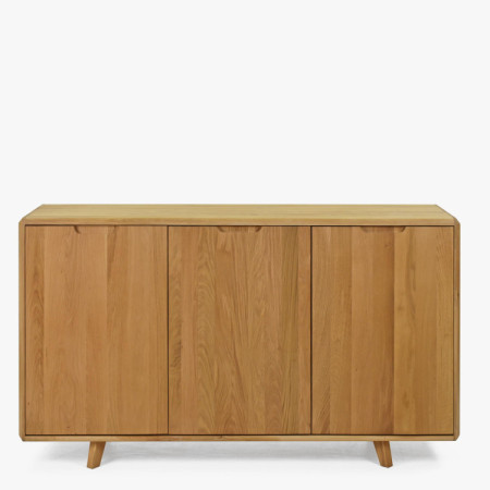 Dubová komoda s dvierkami, farba dub natural