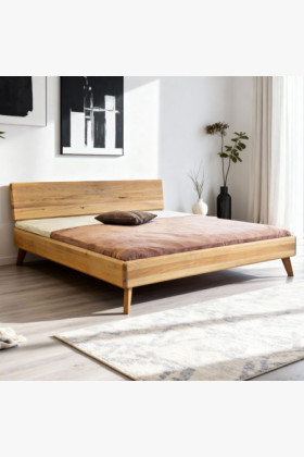 Dubová manželská posteľ 180x200 dub natural masív