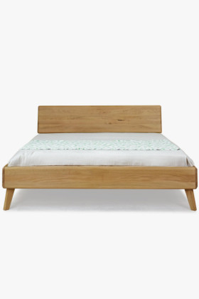 Dubová manželská posteľ 180x200 dub natural masív 2