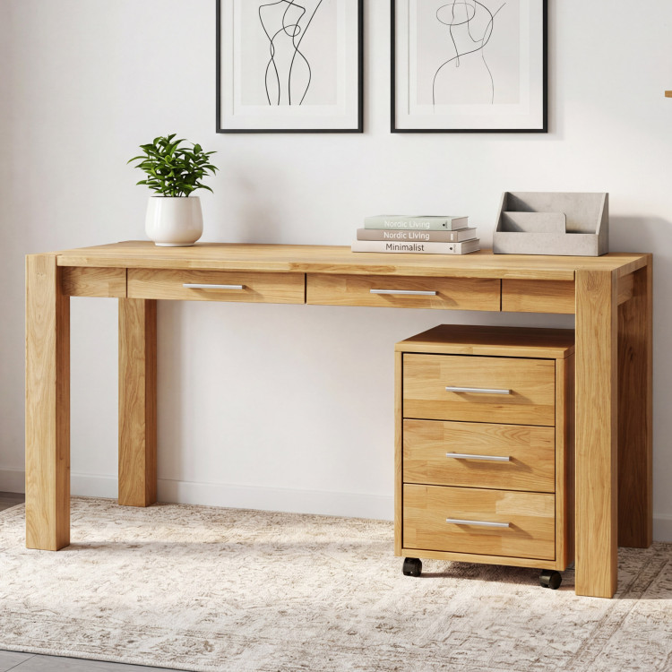 PC stolík z dubového dreva