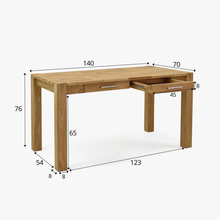 PC stolík z dubového dreva