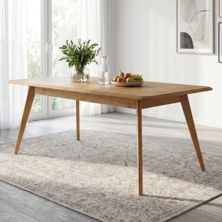 Drevený dubový rozkladací stôl 160 - 200 cm