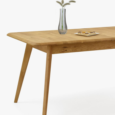 Drevený dubový rozkladací stôl 160 - 200 cm