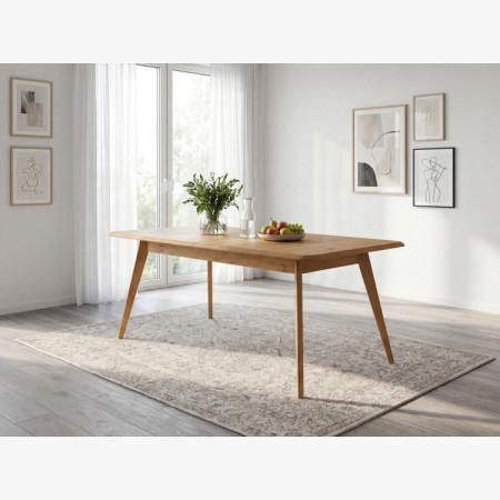 Drevený dubový rozkladací stôl 160 - 200 cm
