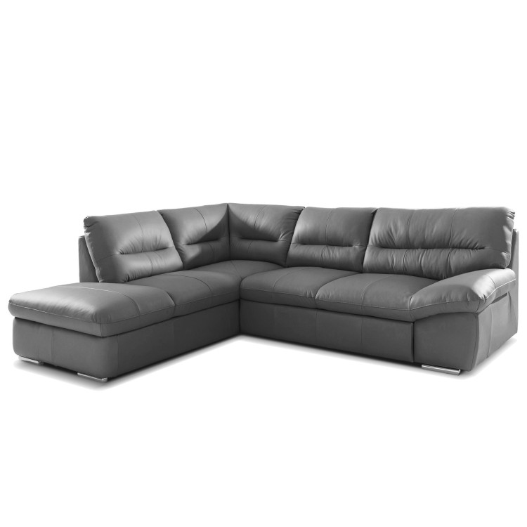 Rohová sedacia súprava - pravá koža STONE, William roh vľavo