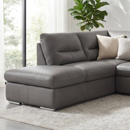 Rohová sedacia súprava - pravá koža STONE, William roh vľavo