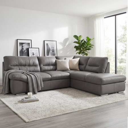 Rohová sedacia súprava - pravá koža Stone, William roh v pravo