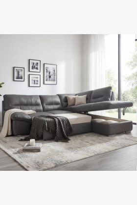 Rohová sedacia súprava - pravá koža Stone, William roh v pravo 2