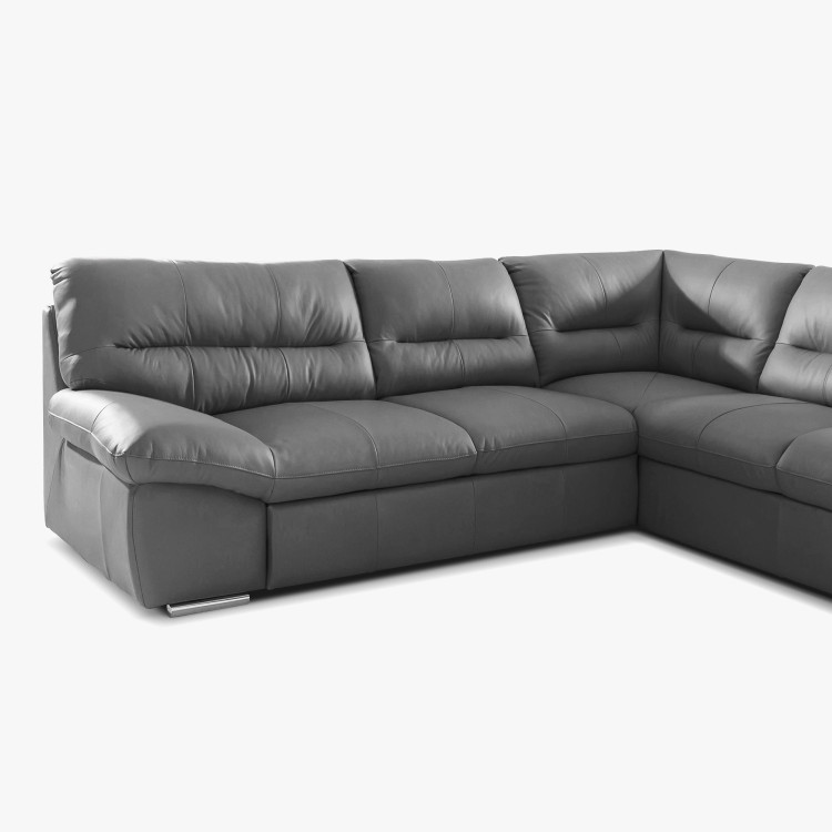 Rohová sedacia súprava - pravá koža Stone, William roh v pravo