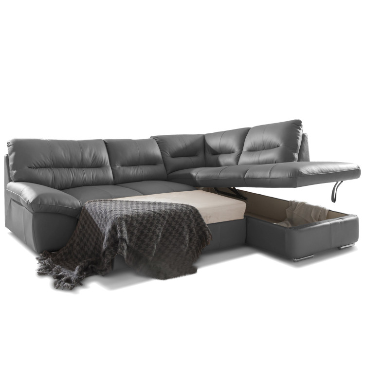 Rohová sedacia súprava - pravá koža Stone, William roh v pravo