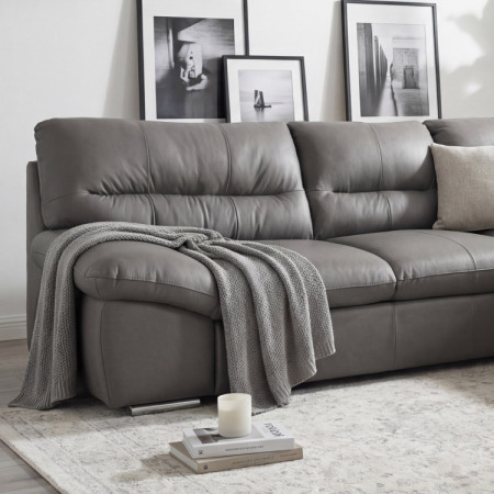 Rohová sedacia súprava - pravá koža Stone, William roh v pravo