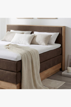 Posteľ boxspring s úložným priestorom, Moneta 180 hnedá 2
