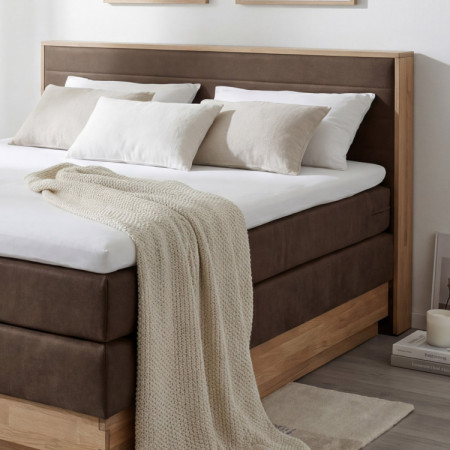 Posteľ boxspring s úložným priestorom, Moneta 180 hnedá
