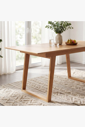 Rozkladací stôl z masívu dub 150 x 90 cm, Rouen 2