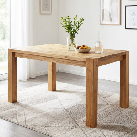 Dubový stôl do jedálne z masívu, Košice 140 x 90 cm