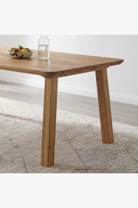 Jídelní stůl z masivu - zaoblené hrany, Tina 200 x 100 cm 2