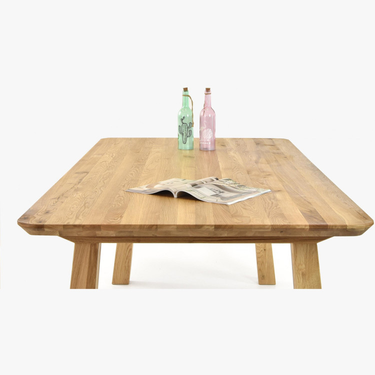 Jídelní stůl z masivu - zaoblené hrany, Tina 200 x 100 cm