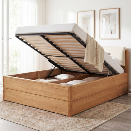 Posteľ s úložným priestorom manželská ON, Helsinki 140 x 200 cm