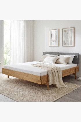 Dubová posteľ v škandinávskom štýle na nožičkách 180 x 200 cm