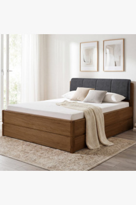 Posteľ 180 cm s úložným priestorom, Helsinki Dub pálený