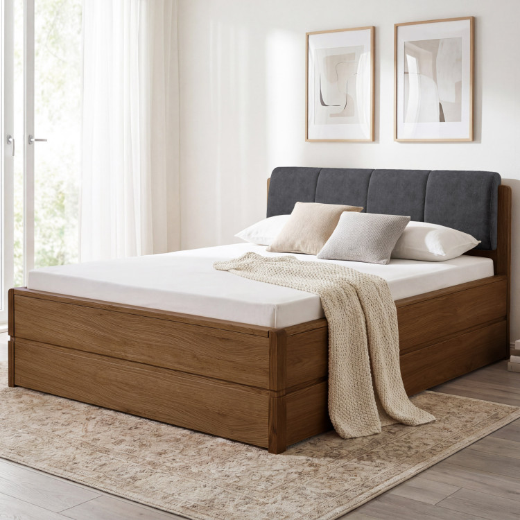 Posteľ 180 cm s úložným priestorom, Helsinki Dub pálený