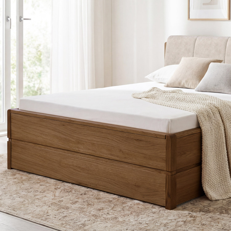 Posteľ 180 cm s úložným priestorom, Helsinki Dub pálený