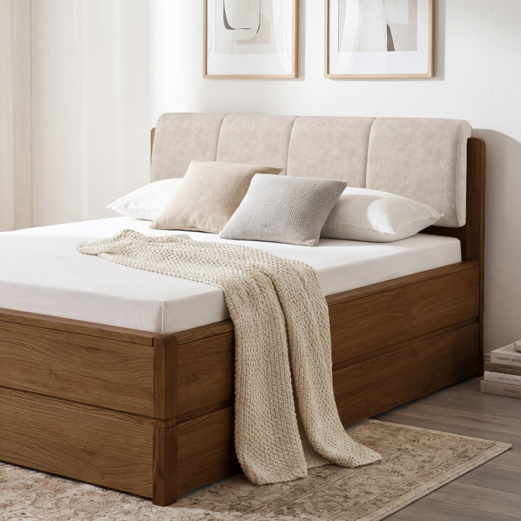 Posteľ 180 cm s úložným priestorom, Helsinki Dub pálený