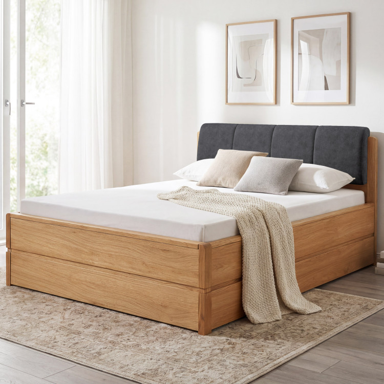 Posteľ 200 cm s úložným priestorom, Helsinki Olej