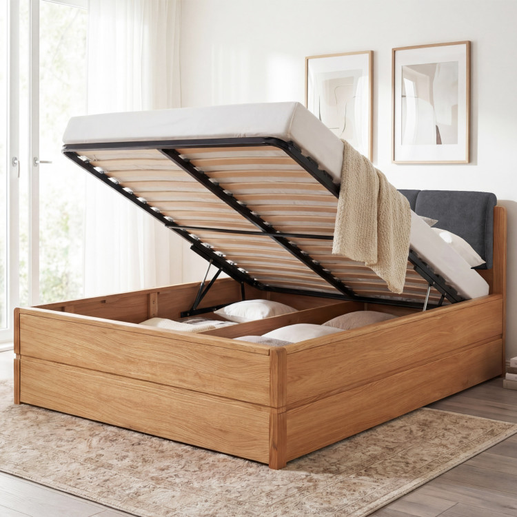 Posteľ 200 cm s úložným priestorom, Helsinki Olej