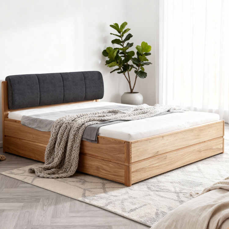 Posteľ 200 cm s úložným priestorom, Helsinki Olej