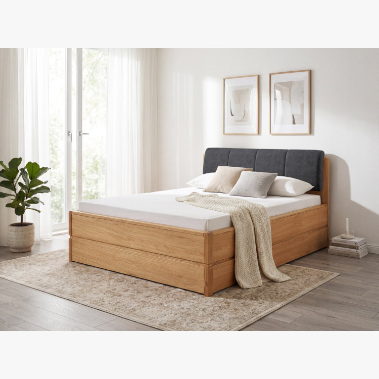 Posteľ 200 cm s úložným priestorom, Helsinki Olej