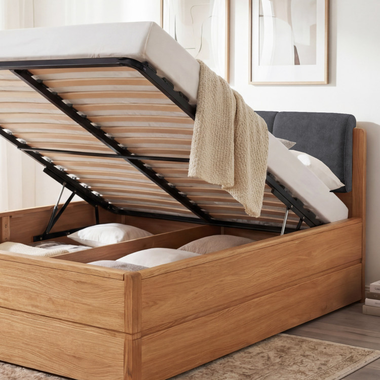 Posteľ 200 cm s úložným priestorom, Helsinki Olej