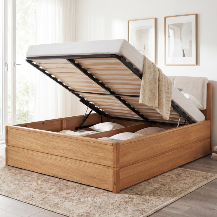 Posteľ 200 cm s úložným priestorom, Helsinki Olej